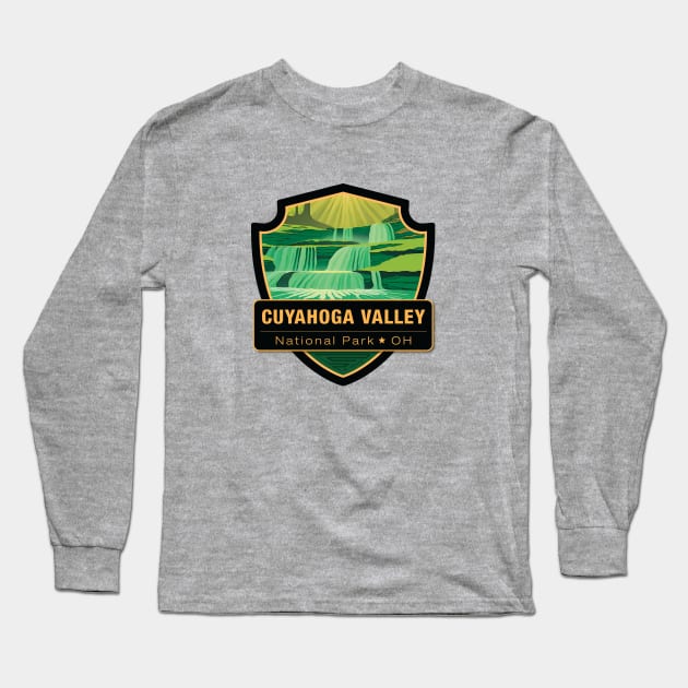 Cuyahoga Valley National Park Long Sleeve T-Shirt by Curious World